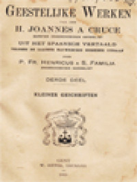 Image of Geestelijke Werken Van Den H. Joannes A Cruce