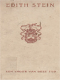 Image of Edith Stein: Een Vrouw Van Deze Tijd