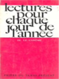 Image of Lectures Pour Chaque Jour De L'année: III. Le Carême