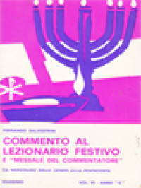 Image of Commento Al Lezionario Festivo: E Messale Del Commentatore VI