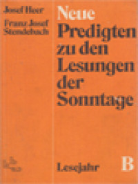 Image of Neue Predigten Zu Den Lesungen Der Sonntage, Lesejahr B