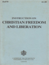 Image of Instruction On Christian Freedom And Liberation