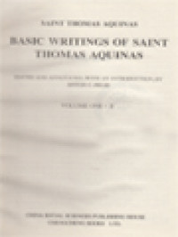 Image of Basic Writings Of Saint Thomas Aquinas II.2