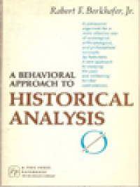 Image of A Behavioral Approach To Historical Analysis