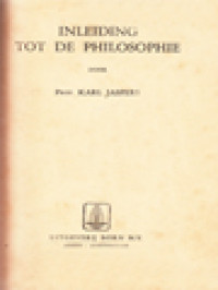 Image of Inleiding Tot De Philosophie