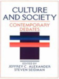 Image of Culture And Society: Contemporary Debates / Jeffrey C. Alexander, Steven Seidman (Edited)