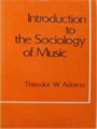 Image of Introduction To The Sociology Of Music