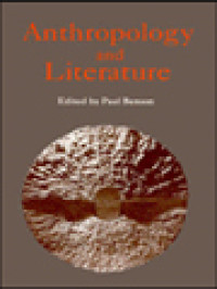 Image of Anthropology And Literature / Paul Benson (Edited)