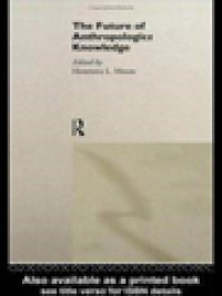Image of The Future Of Anthropological Knowledge