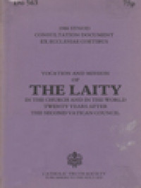 Image of Vocation And Mission Of The Laity: In The Church And In The World Twenty Years After The Second Vatican Council